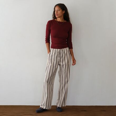 Donni - The Stripe Pop Drawstring Pant - Women's