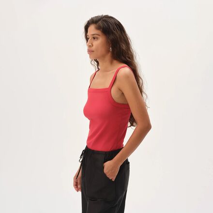 Donni - The Baby Rib Square Neck Tank Top - Women's