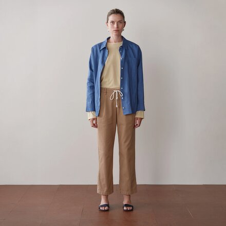 Donni - The Chino Drawstring Crop Pant - Women's