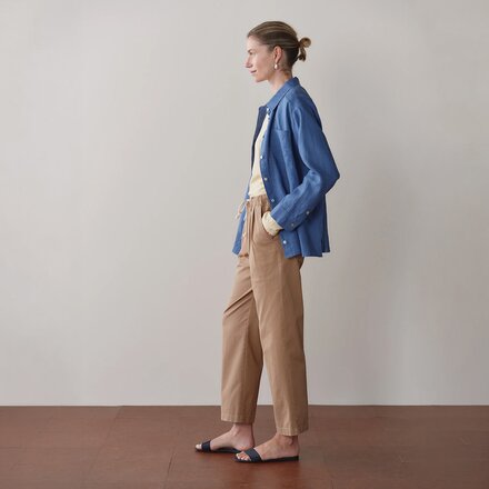 Donni - The Chino Drawstring Crop Pant - Women's
