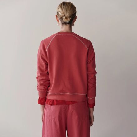 Donni - The Eco-Terry Contrast Stitch Sweatshirt - Women's