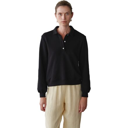 The Eco-Terry Polo Sweatshirt - Women's