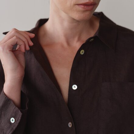 Donni - The Linen Relaxed Shirt - Women's