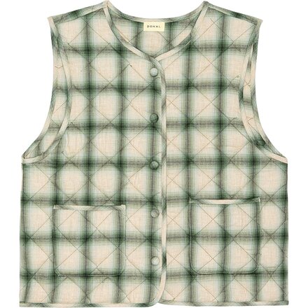Donni - The Quilted Plaid Flannel Vest - Women's