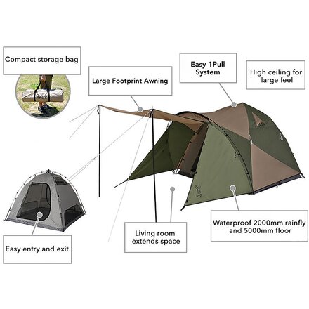 DOD Outdoors - THE 1Pull Dome Tent