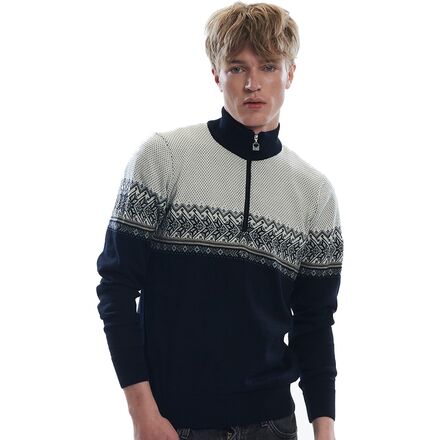 Dale of Norway - Hovden Sweater - Men's - Black/Light Charcoal/Smoke/Beige/Off White