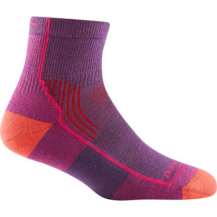 Darn Tough - Hiker 1/4 Cushion Sock - Women's - Berry