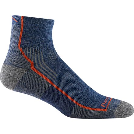 Darn Tough - Hiker 1/4 Cushion Sock - Men's - Dusk Denim