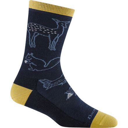 Woodland Creatures Lightweight Crew Sock - Women's