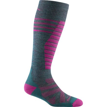 Darn Tough - Edge OTC Midweight Sock + Cushion + Padded Shin - Women's - Teal