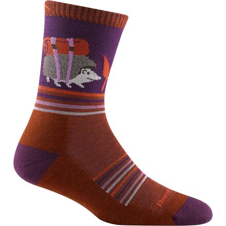 Darn Tough - Critter Club Micro Crew Lightweight Cushion Sock - Women's - Chestnut