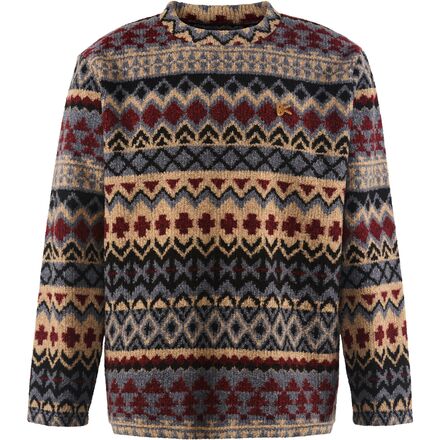 Jacquard Knit Crew Neck Sweatshirt - Men's