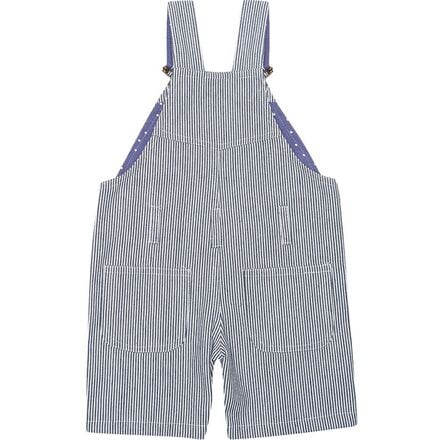 Dotty Dungarees - Sky Blue Short Overalls - Toddlers'