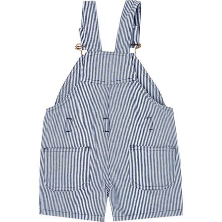Dotty Dungarees - Otto Stripe Short Overalls - Toddlers'