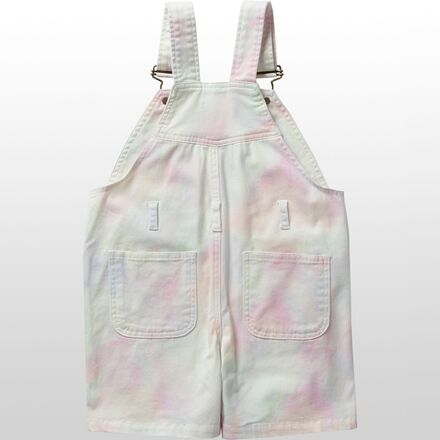 Dotty Dungarees - Tie Dye Rainbow Short Overalls - Infants'