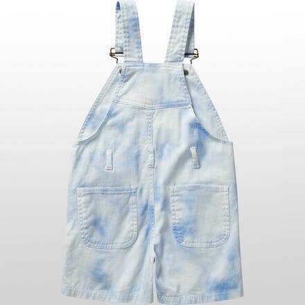 Dotty Dungarees - Tie Dye Blue Short Overalls - Toddlers'