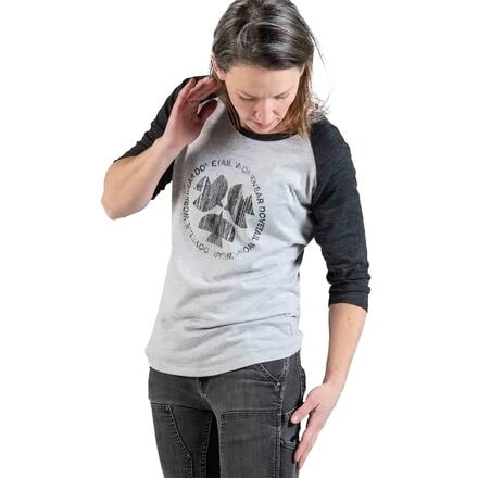 Dovetail Workwear - 3/4 Logo Work Shirt - Women's - Heather Grey/Charcoal
