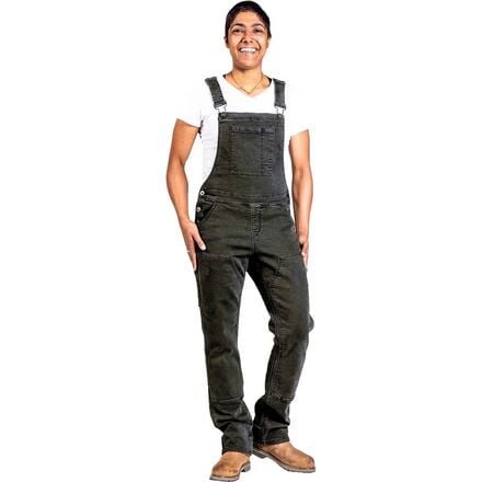 Dovetail Workwear - Freshley Thermal Overall - Women's - Black Thermal Denim