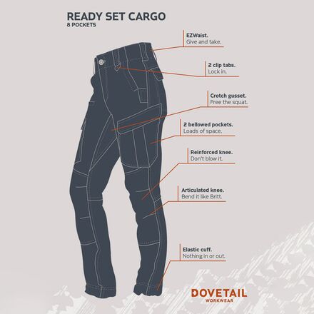 Dovetail Workwear - Ready Set Cargo Pant - Women's
