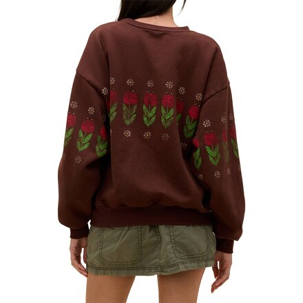 DAYDREAMER - Camp Flowers Oversized Crew Sweatshirt - Women's