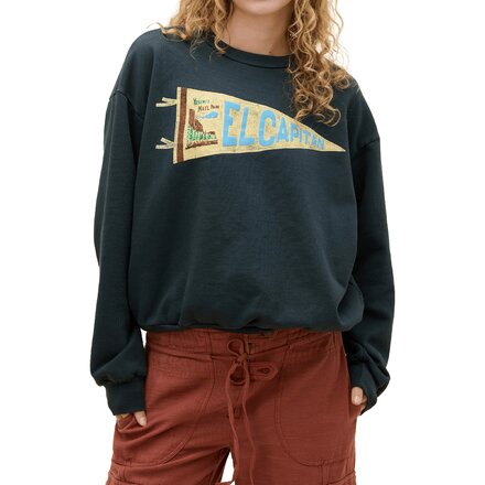 El Capitan Flag Oversized Crew Sweatshirt - Women's