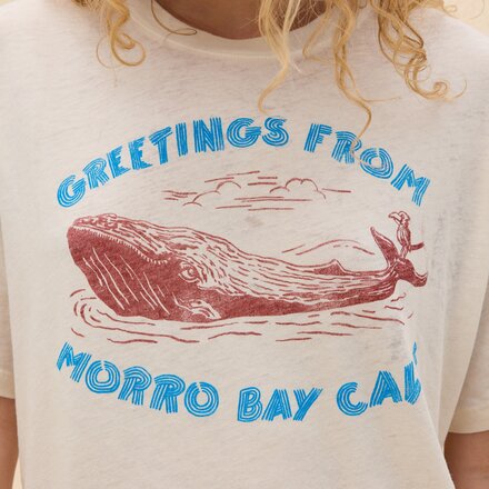 DAYDREAMER - Greetings From Morro Bay Burnout Boyfriend T-Shirt - Women's