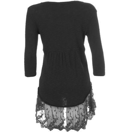 Dylan - Thermal Vintage Lace Shirt - 3/4-Sleeve - Women's