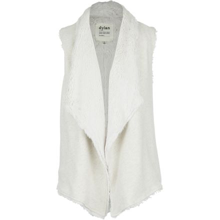 Dylan - Luxe Fleece Drape Reversible Vest - Women's