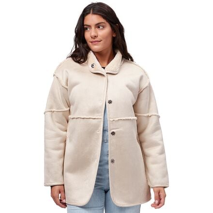 Dylan - Lux Suede + Sherpa Jacket - Women's - Natural