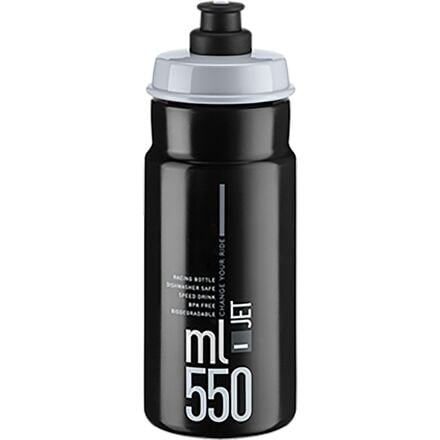 Elite - Jet Biodegradable Water Bottle - Black/Grey