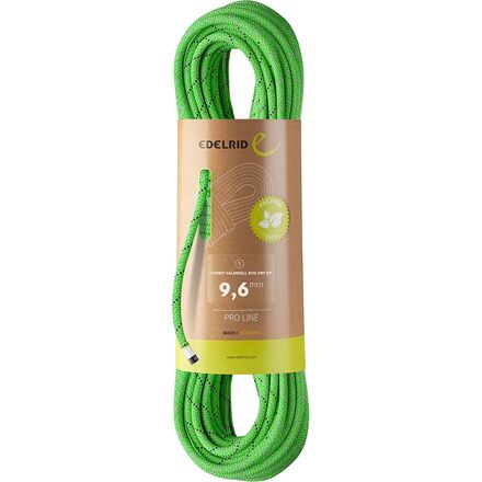 Edelrid - Tommy Caldwell Eco Dry DuoTec Climbing Rope - 9.6mm - Neon Green