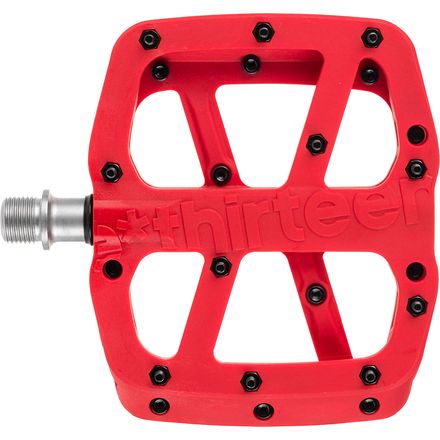 e*thirteen components - Base Flat Pedals - Red