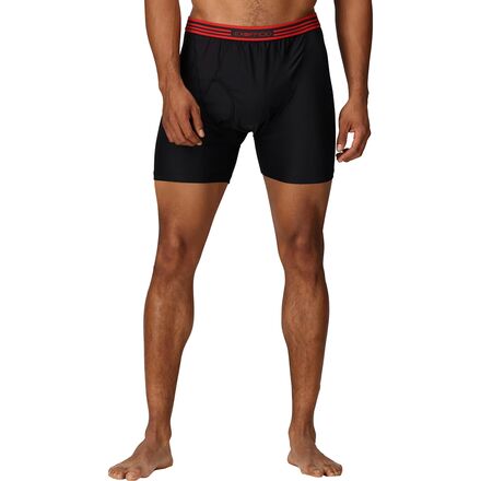 ExOfficio Give-N-Go 2.0 Boxer Uomo - 2 Paia, Steel Onyx/Nori, Taglia Media, In Nylon E Lycra
