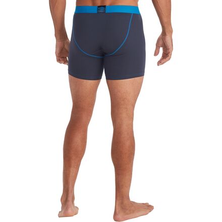 ExOfficio Give-n-go Sport 2.0 Boxer Brief 6 Men's Boxer Briefs (1-Pack), Steel Onyx/Black, XL
