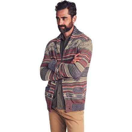 Faherty - Jacquard Cardigan Sweater - Men's
