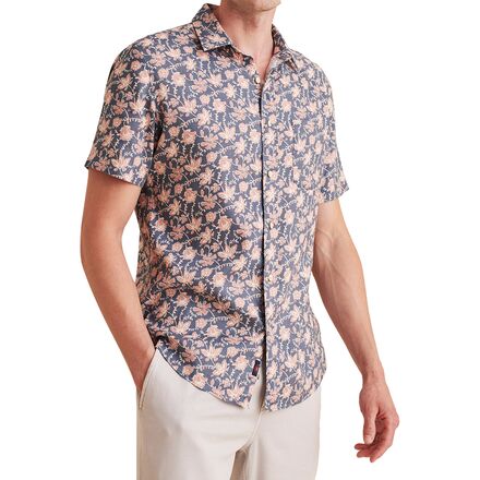 Faherty - Breeze Short-Sleeve Shirt - Men's - Faded Floral Batik