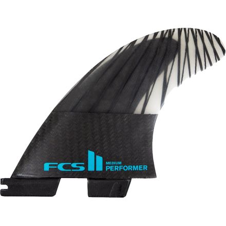 FCS - Performer PC Carbon Thruster Surfboard Fins - Teal