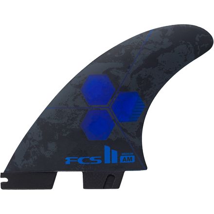 FCS - AM PC Thruster Surfboard Fins - Cobalt
