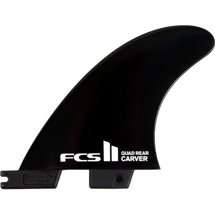 FCS - II Carver Black Medium Quad Rear Retail Fin