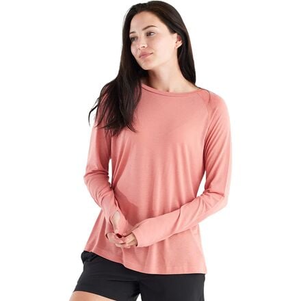 Free Fly - Bamboo Lightweight Long-Sleeve Top II - Women's - Bright Clay