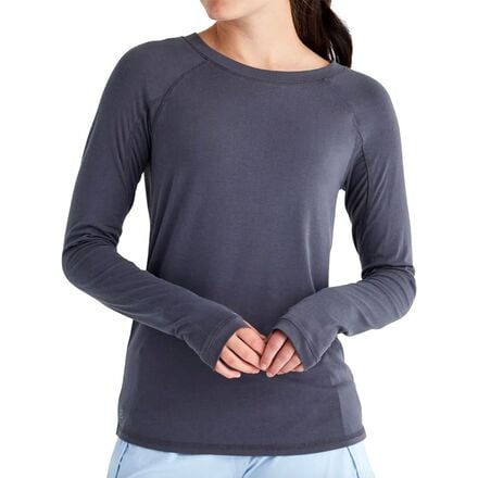Free Fly - Bamboo Shade Long-Sleeve Top - Women's - Abyss