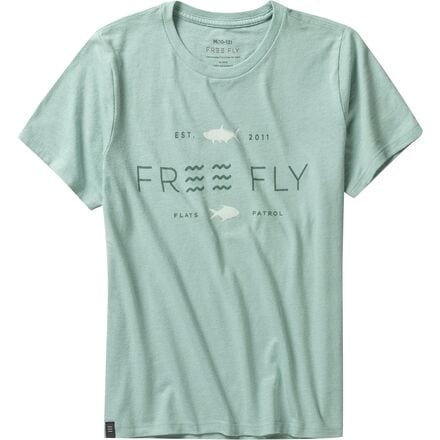 Free Fly - Tropic Hangout T-Shirt - Kids' - Heather Ocean Mist