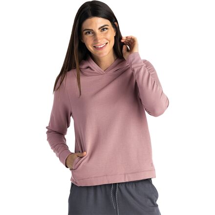 Free Fly - Lightweight Fleece Cropped Hoodie - Women's
