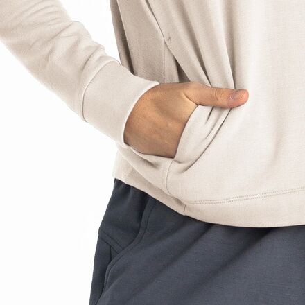 Free Fly - Lightweight Fleece Cropped Hoodie - Women's