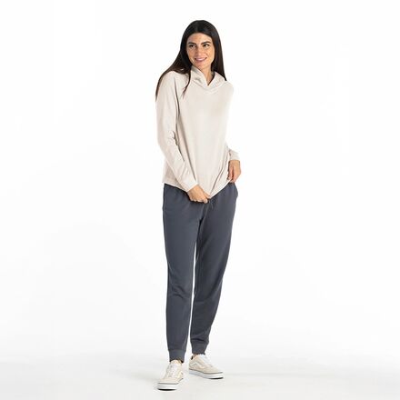 Free Fly - Lightweight Fleece Cropped Hoodie - Women's