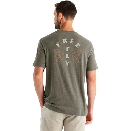 Free Fly - Doubled Up T-Shirt - Men's - Heather Fatigue