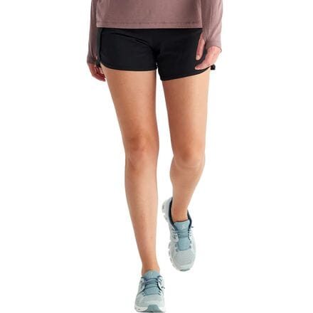 Free Fly - Bamboo-Lined Active Breeze 3in Short - Women's - Black
