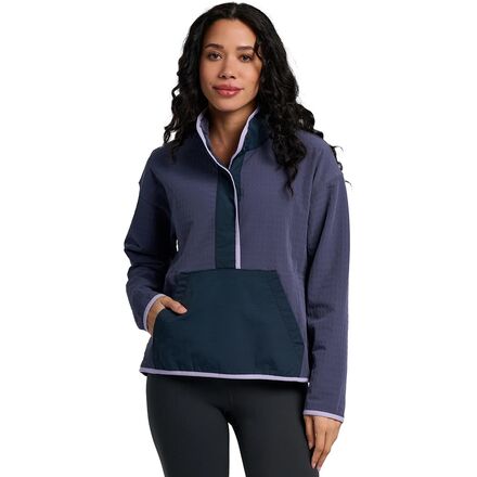 Gridback Fleece Snap Pullover - Women's