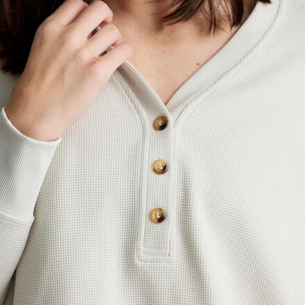 Free Fly - Waffle Long-Sleeve Henley Top - Women's