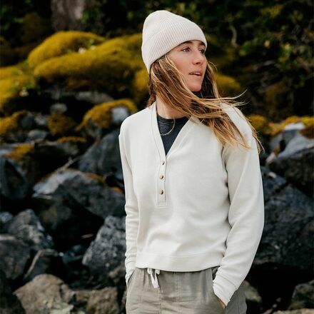Free Fly - Waffle Long-Sleeve Henley Top - Women's